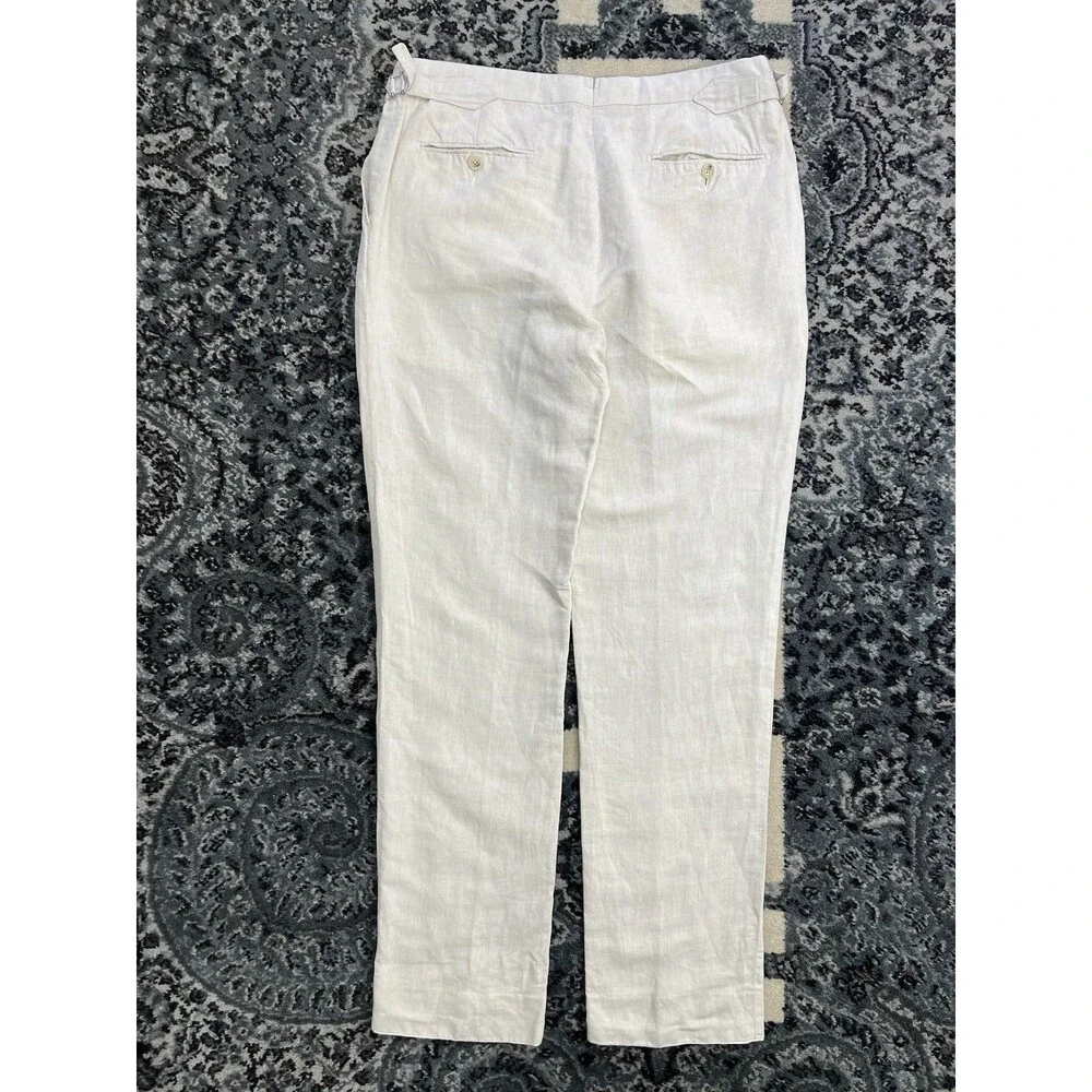 Suitsupply Brentwood Men’s Linen Trousers Classic Pants Size 50